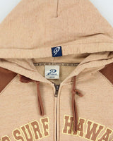 Vintage Y2K 00s Piko Surf Hawaii Two-Tone Zip-Up Hoodie - L