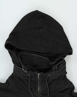 Vintage Y2K 00s Flagstaff A.M.C Motorcycle Heavyweight Stow Away Zip-Up Hoodie - XXXL