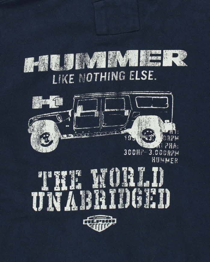 Vintage Y2K 00s Hummer Like Nothing Else Zip-Up Sweatshirt - XXL