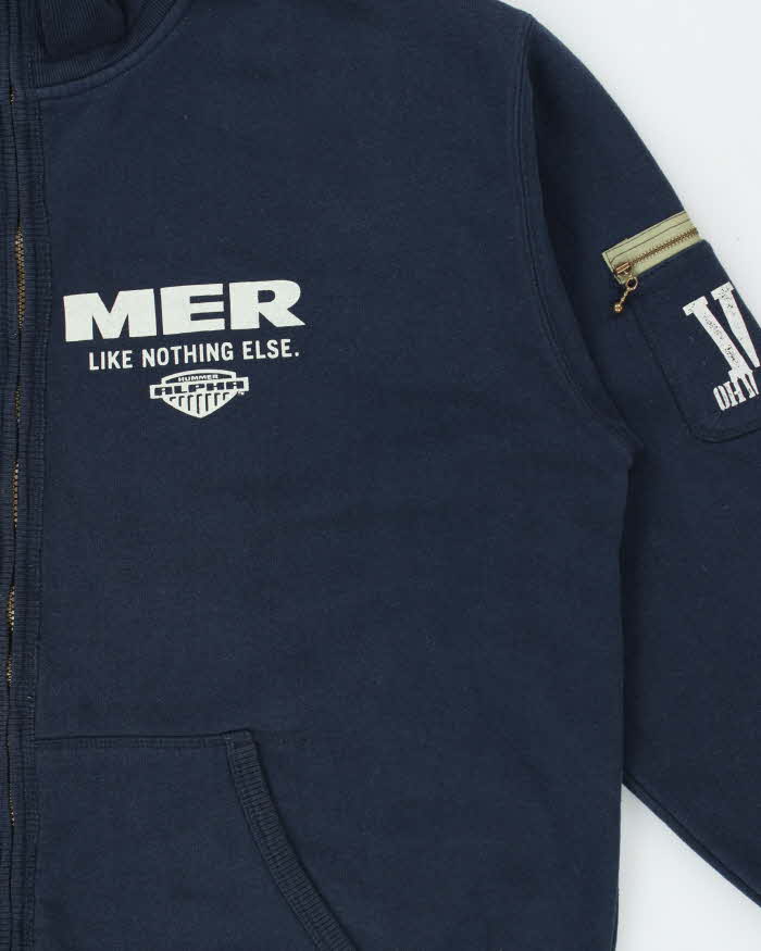 Vintage Y2K 00s Hummer Like Nothing Else Zip-Up Sweatshirt - XXL