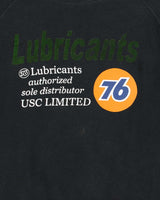 Vintage Y2K 00s Lubricants 76 Racing Motor Oil Felt Logo Crewneck Sweatshirt - L