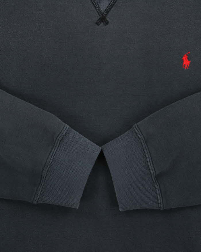 Vintage Y2K 00s Polo Ralph Lauren Faded Navy Classic Crewneck Sweatshirt - L