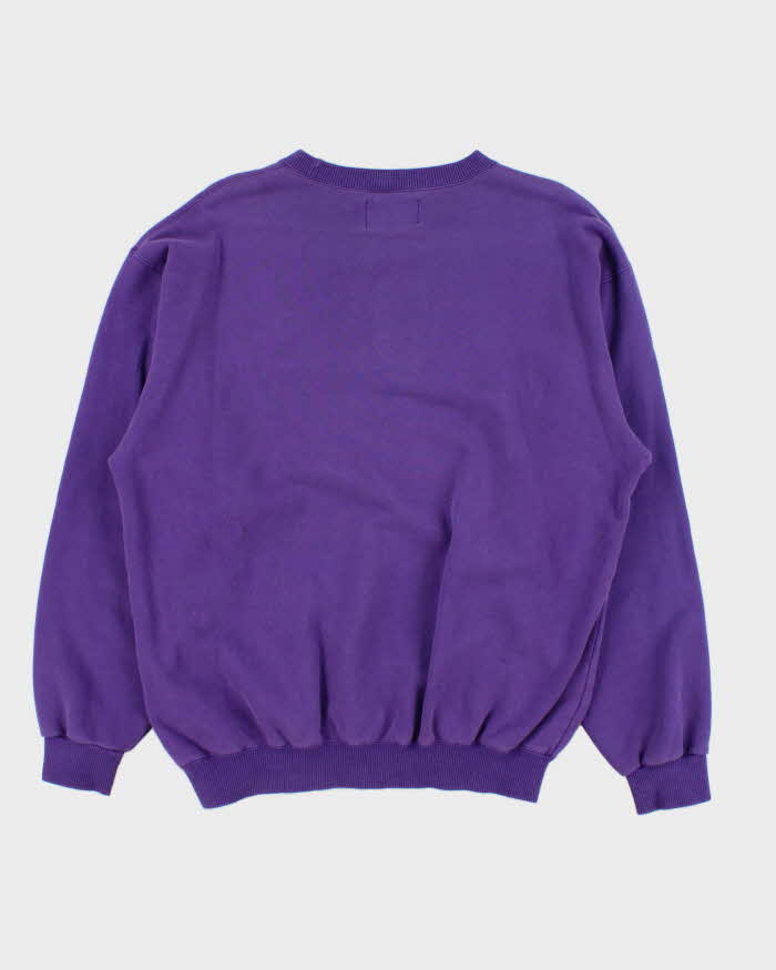 Vintage 1990s Kenzo Jeans Embroidered Crewneck Sweatshirt - M