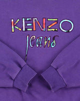 Vintage 1990s Kenzo Jeans Embroidered Crewneck Sweatshirt - M