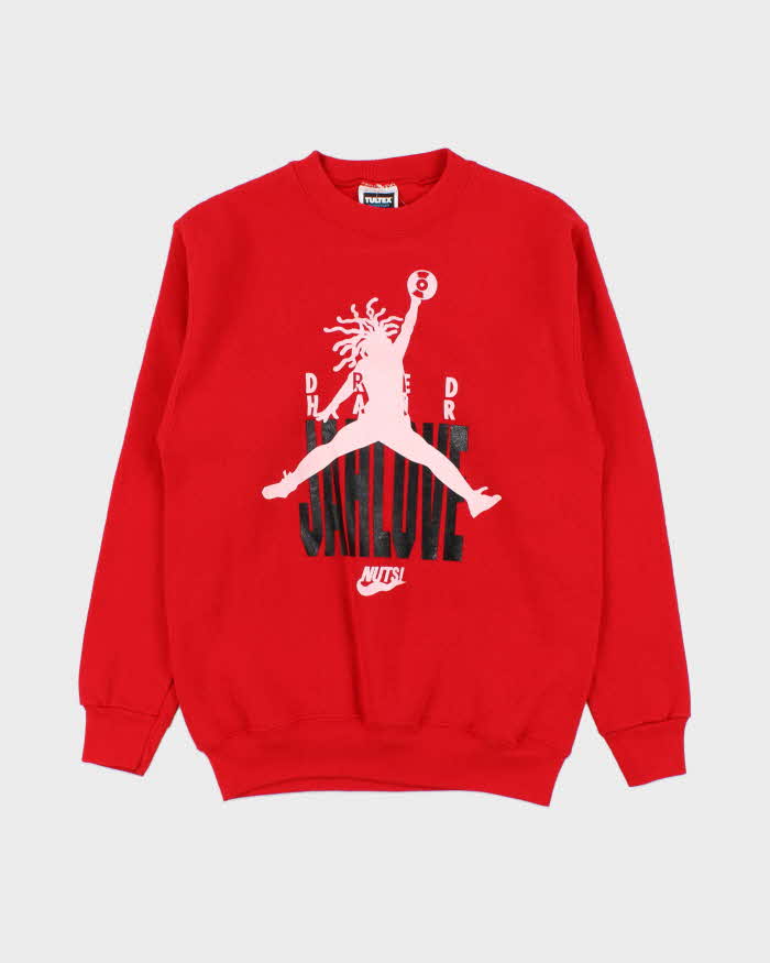 Vintage 1990s Tultex Dred Hair Jah Love Crewneck Sweatshirt - M