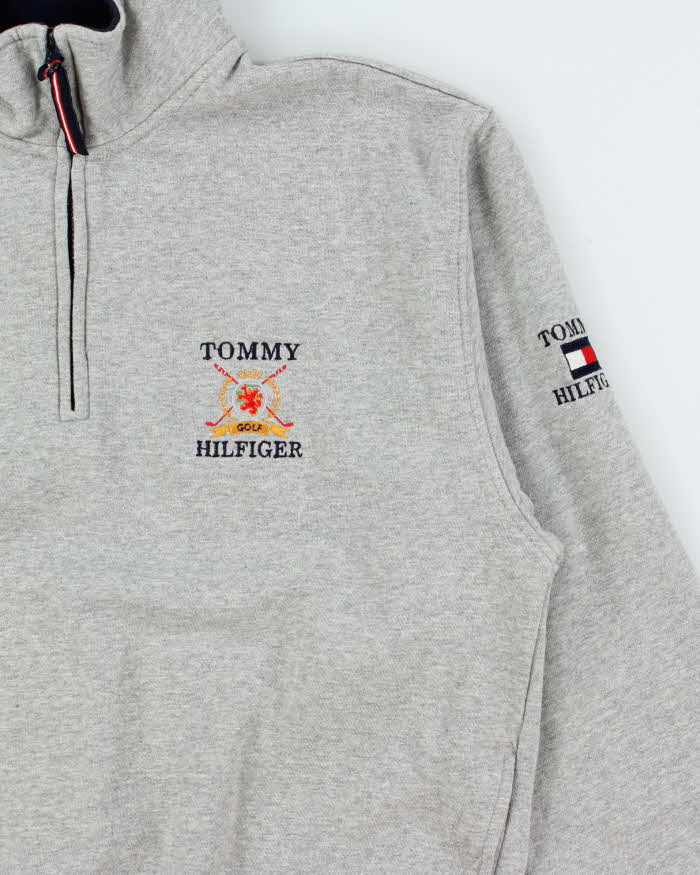 Vintage Y2K 00s Tommy Hilfiger Golf Quarter-Zip Sweatshirt - M