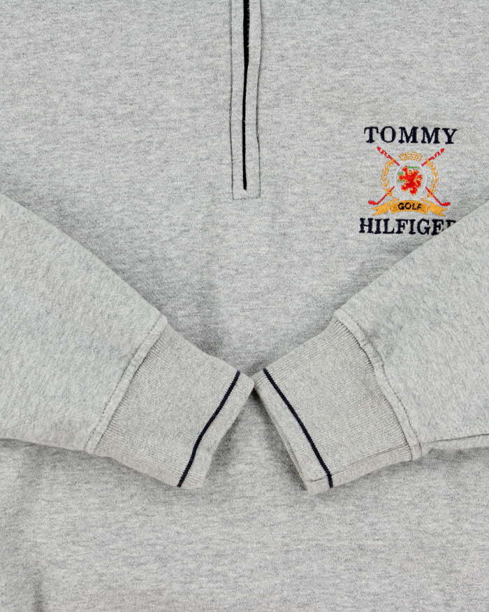 Vintage Y2K 00s Tommy Hilfiger Golf Quarter-Zip Sweatshirt - M