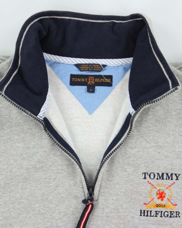 Vintage Y2K 00s Tommy Hilfiger Golf Quarter-Zip Sweatshirt - M