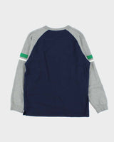 Vintage Y2K 00s Nike Spell Out Two-Tone Crewneck Sweatshirt - L