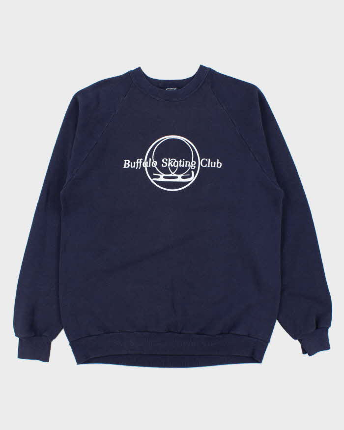 Vintage 1980s Russell Athletic Made In USA Buffalo Skating Club Crewneck Sweatshirt -XL