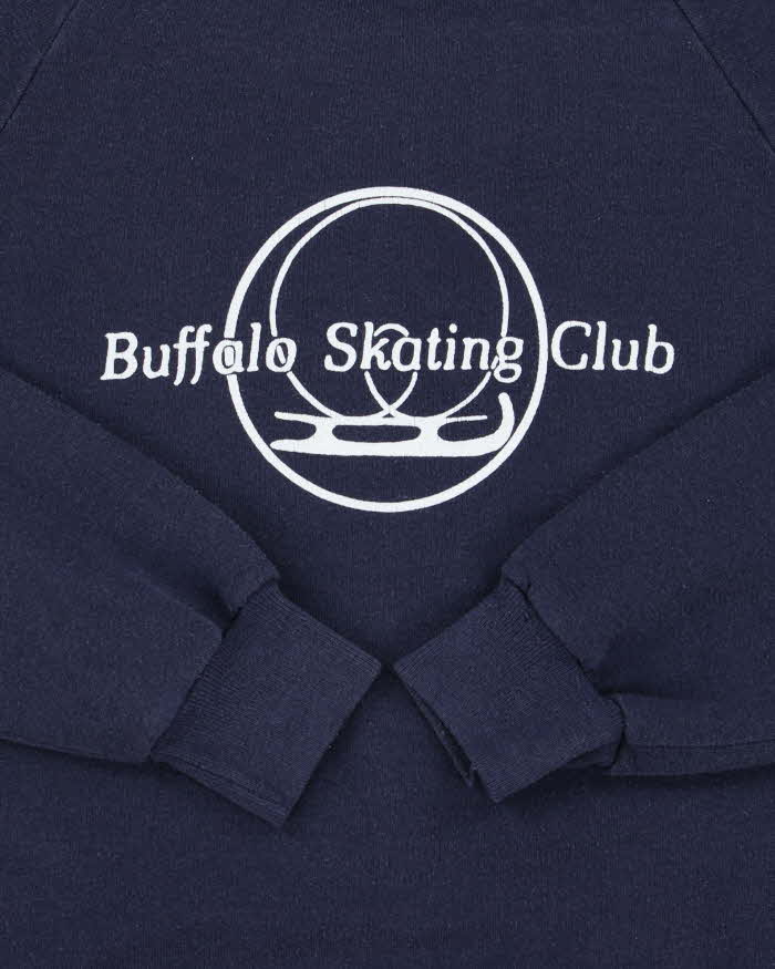 Vintage 1980s Russell Athletic Made In USA Buffalo Skating Club Crewneck Sweatshirt -XL