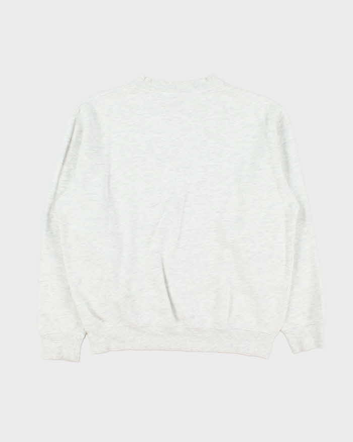 Vintage 1990s Ellesse Grey Marl Logo Crewneck Sweatshirt - L