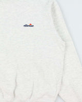 Vintage 1990s Ellesse Grey Marl Logo Crewneck Sweatshirt - L