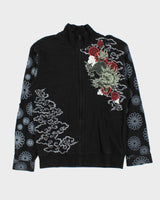 Vintage Y2K 00s Sukajan Japan Zip-Up Sweatshirt - L