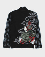 Vintage Y2K 00s Sukajan Japan Zip-Up Sweatshirt - L