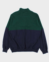 Vintage 1990s L.L.Bean Two-Tone Quarter-Zip Sweatshirt - L