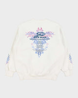 Vintage Y2K 00s Piko Hawaiian Longboard Wear Glitter Graphic Crewneck Sweatshirt - M