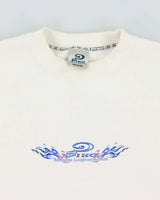 Vintage Y2K 00s Piko Hawaiian Longboard Wear Glitter Graphic Crewneck Sweatshirt - M