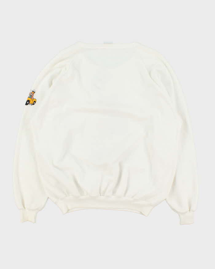 Vintage 1987 Duck Mania Graphic Crewneck Sweatshirt - L