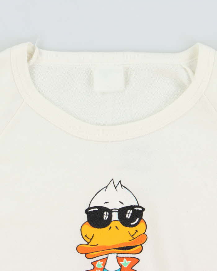 Vintage 1987 Duck Mania Graphic Crewneck Sweatshirt - L