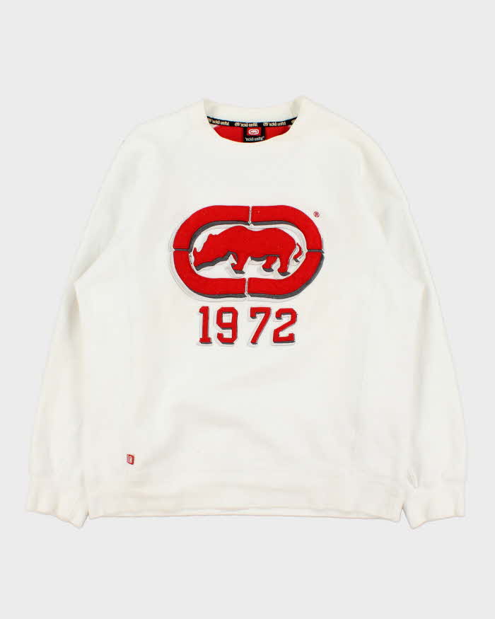 Vintage Y2K 00s Ecko UNLTD Embroidered Heavyweight Crewneck Sweatshirt - L