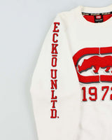 Vintage Y2K 00s Ecko UNLTD Embroidered Heavyweight Crewneck Sweatshirt - L