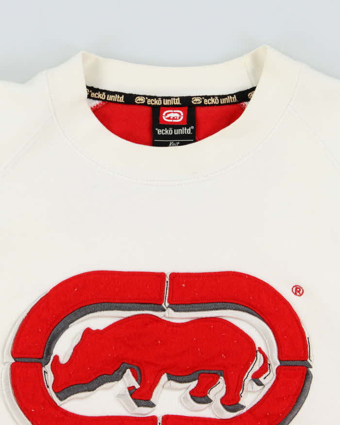 Vintage Y2K 00s Ecko UNLTD Embroidered Heavyweight Crewneck Sweatshirt - L