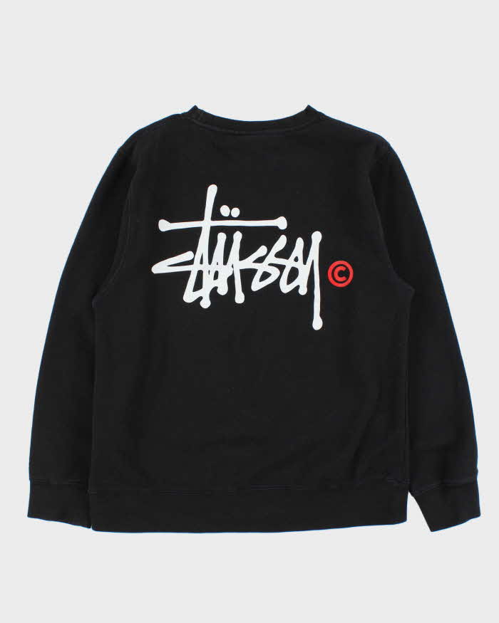 Vintage Stussy Big Logo Crewneck Sweatshirt - M
