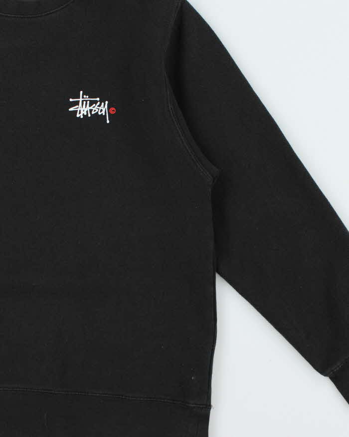 Vintage Stussy Big Logo Crewneck Sweatshirt - M