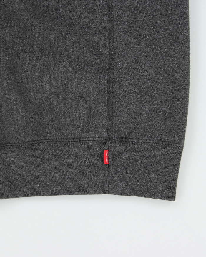 FW13 Supreme Sphere Logo Embroidered Heavyweight Crewneck Sweatshirt - L