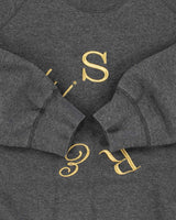 FW13 Supreme Sphere Logo Embroidered Heavyweight Crewneck Sweatshirt - L