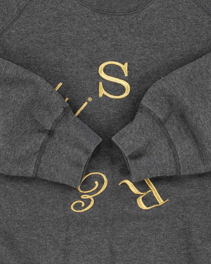 FW13 Supreme Sphere Logo Embroidered Heavyweight Crewneck Sweatshirt - L