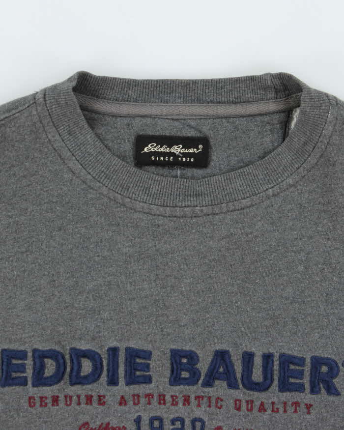 Vintage Eddie Bauer Embroidered Spell Out Sweatshirt - L