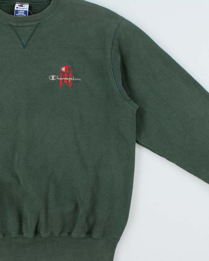 Vintage 1990s Champion Embroidered Crewneck Sweatshirt - L