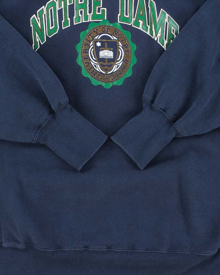 Vintage 1990s Champion Reverse Weave Notre Dame Crewneck Sweatshirt - L