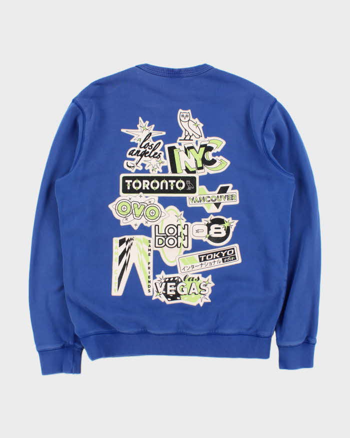 OVO October's Very Own Spell Out Heavyweight Crewneck Sweatshirt - M