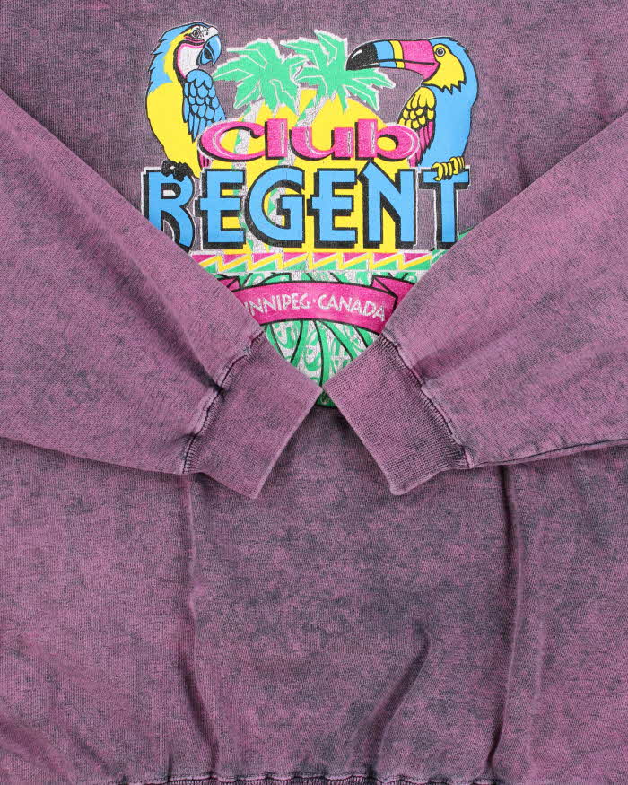 Vintage 1990s Club Regent Acid Wash Crewneck Sweatshirt - L