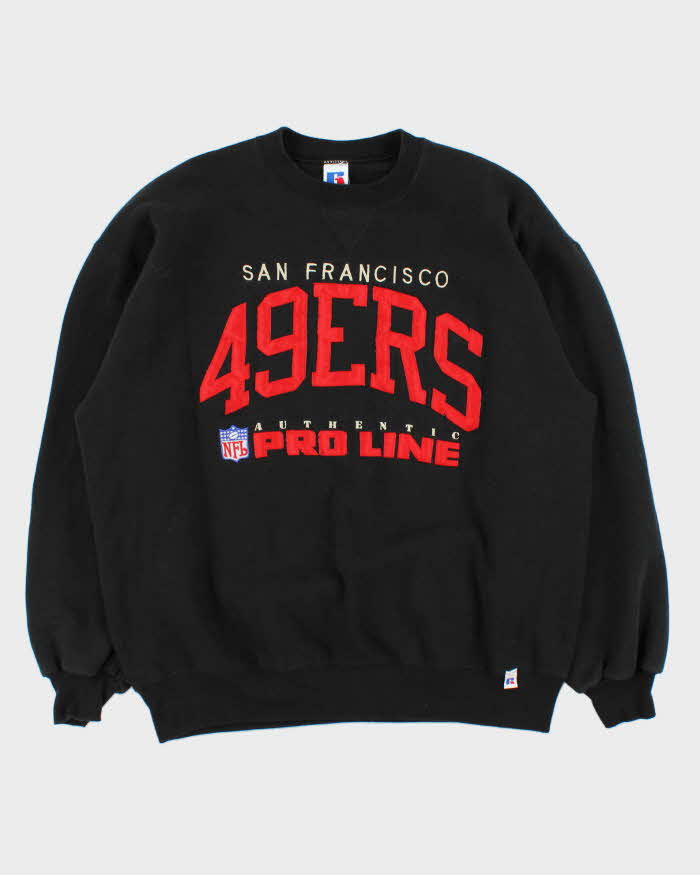 Vintage 1990s Russell Ath Made In USA San Fran 49ers NFL Pro Line Crewneck Sweatshirt - XL