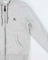 Vintage Y2K 00s Burberry Brit Nova Check Lined Heavyweight Full-Zip Hoodie - L