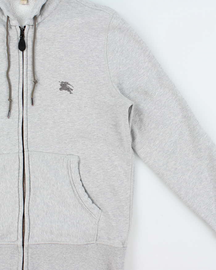 Vintage Y2K 00s Burberry Brit Nova Check Lined Heavyweight Full-Zip Hoodie - L
