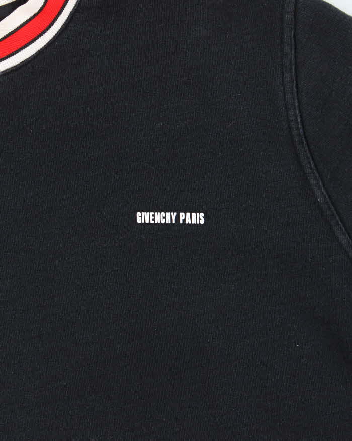 Vintage Givenchy Paris Rubberised Logo Crewneck Sweatshirt - M