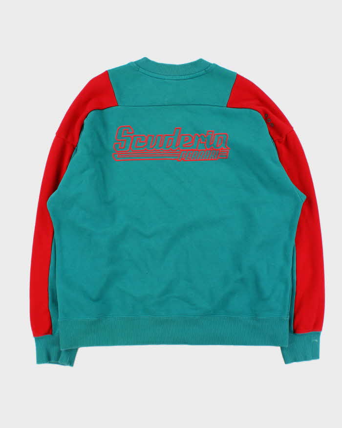 Vintage Ferrari x Puma 166mm Two-Tone Crewneck Sweatshirt - M