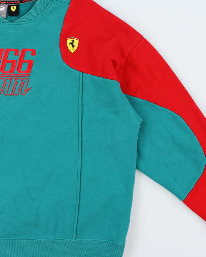 Vintage Ferrari x Puma 166mm Two-Tone Crewneck Sweatshirt - M
