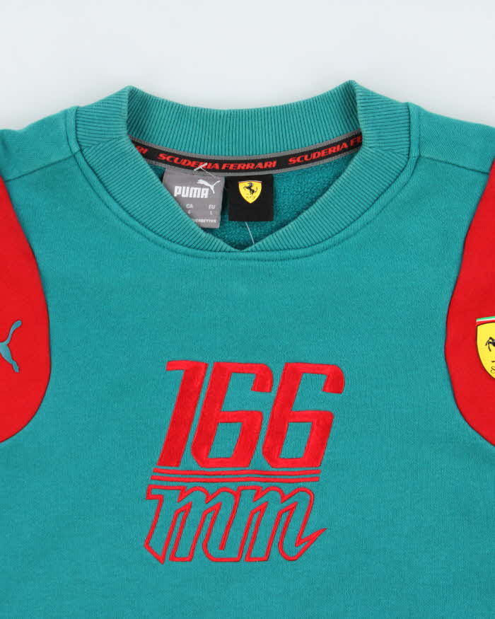 Vintage Ferrari x Puma 166mm Two-Tone Crewneck Sweatshirt - M