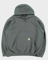 Vintage Carhartt Loose Fit Steel Teal 'Pokemon' Logo Pullover Hoodie - XL