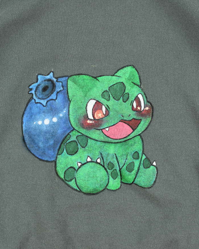 Vintage Carhartt Loose Fit Steel Teal 'Pokemon' Logo Pullover Hoodie - XL