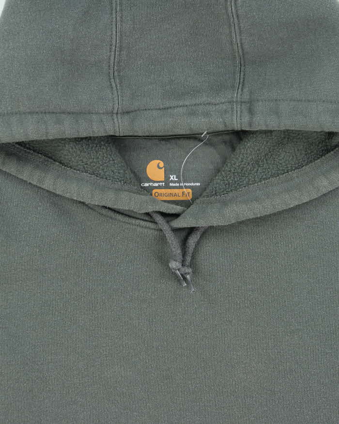 Vintage Carhartt Loose Fit Steel Teal 'Pokemon' Logo Pullover Hoodie - XL