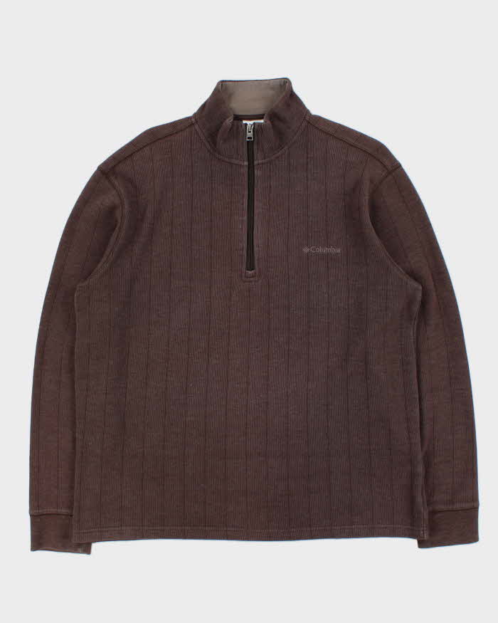 Vintage Columbia Quarter-zip Jumper - M