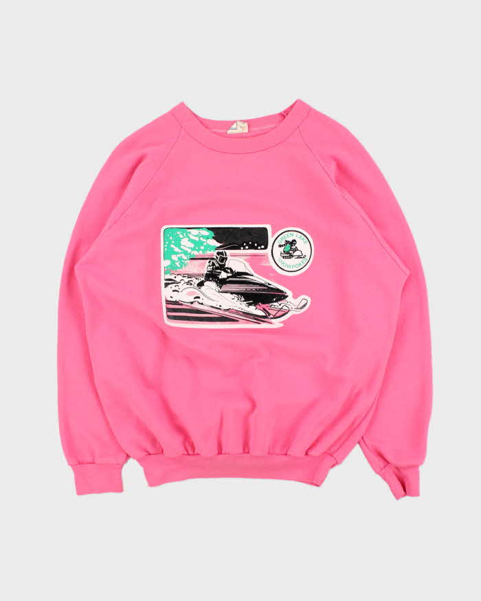 Vintage Richmond Green Lakes Hot Pink Crewneck Sweatshirt - XL