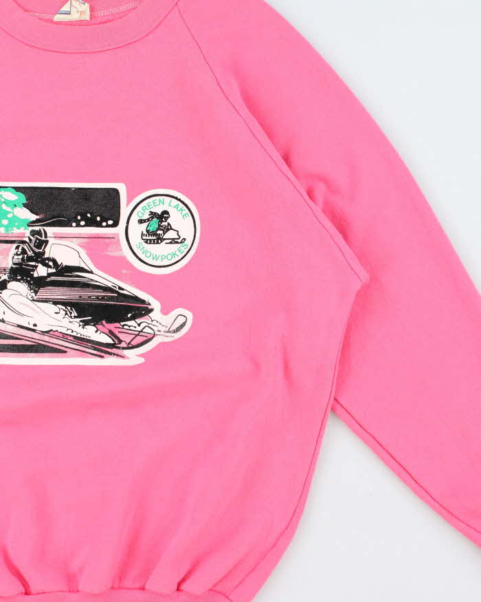 Vintage Richmond Green Lakes Hot Pink Crewneck Sweatshirt - XL